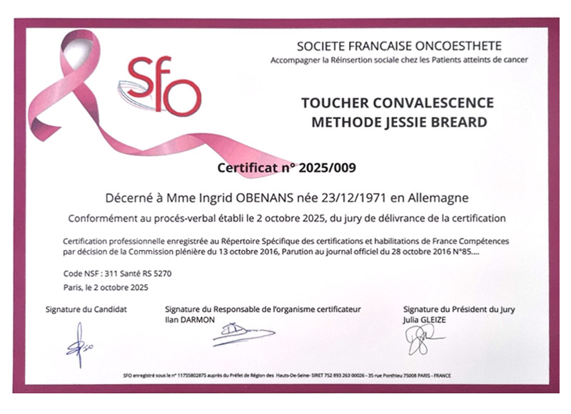 Massage toucher convalescence